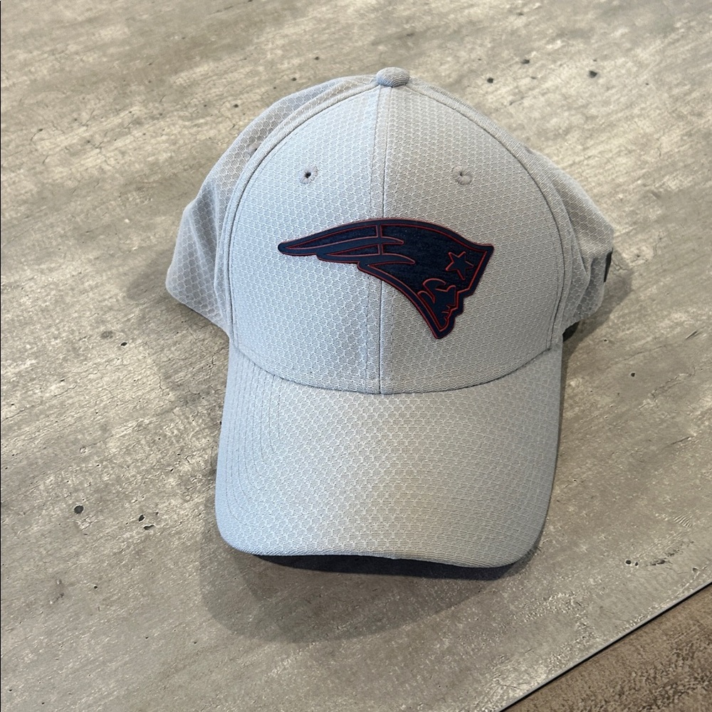 Gray Cap with Blue and Red Logo
